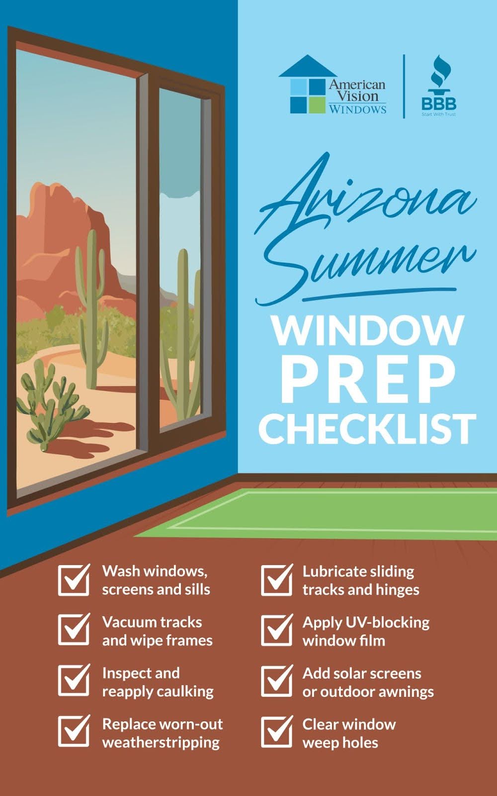Arizona Summer Home Maintenance Checklist: 21 Must-Do Tasks for a Safer, Cooler Season